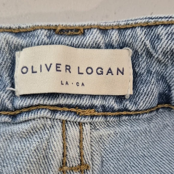 Oliver Logan Harlow High-Rise Barrel Jeans - Size 31 - Picture 13 of 16